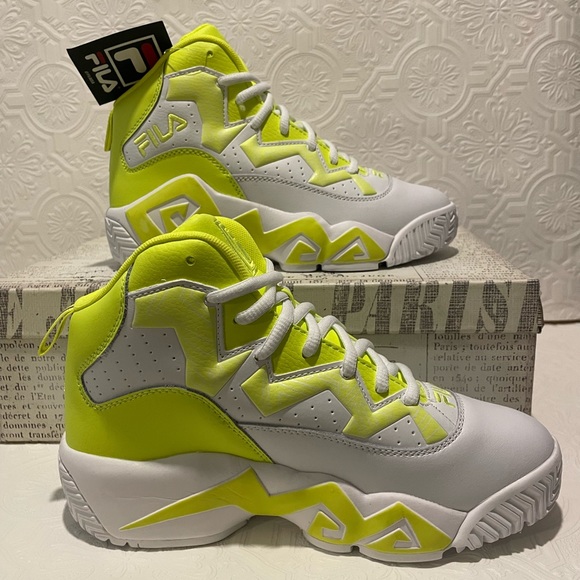 Fila Jamal Mashburn Safety Yellow/White Women’s size 7.5 Brand New - Picture 4 of 9